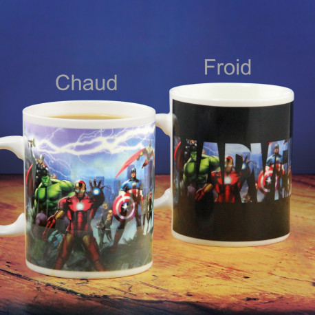 Image du mug avengers, version chaud et froid