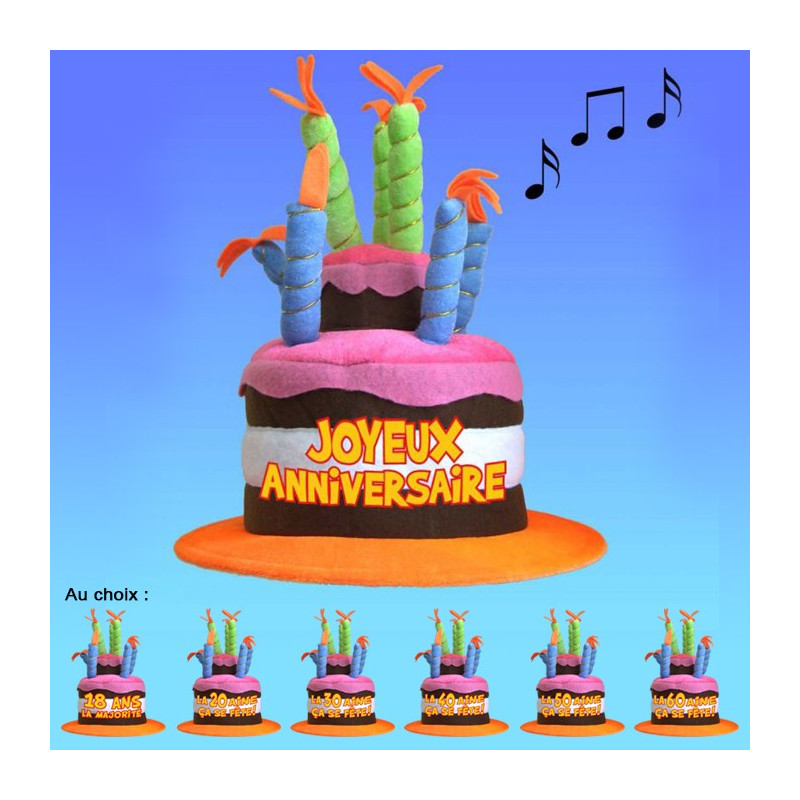 Chapeau Musical Anniversaire Achat Cadeau Anniversaire Sur Rapid Cadeau Com