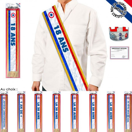 Echarpe Humoristique Anniversaire