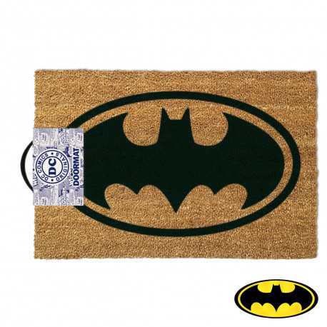 Tapis d'entrée avec le logo de Batman