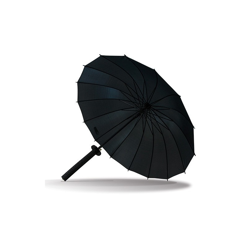Parapluie noir imitant un Katana