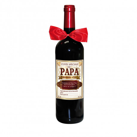 La bouteille de vin spéciale papa