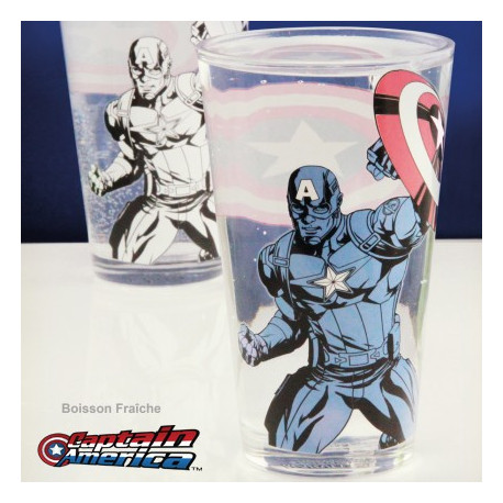 Photo du verre thermoréactif Captain America