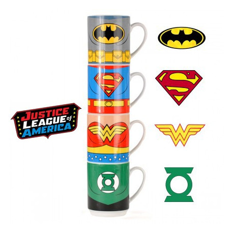 Set de tasses empilables de la Justice League