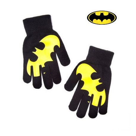 Photo des gants Batman logo