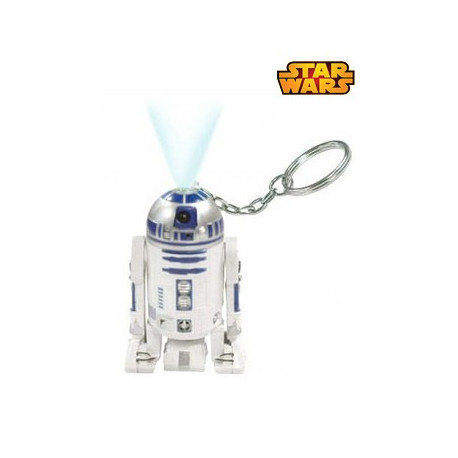 Photo du petit R2D2 porte clés torche laser