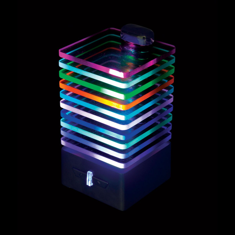Un haut-parleur bluetooth qui change de couleurs en fonction de la musique.