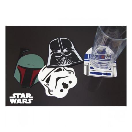 Illustration de l'utilisation des sous-verres Star Wars en silicone