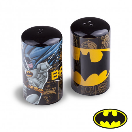 Salière et Poivrière Batman Cylindriques