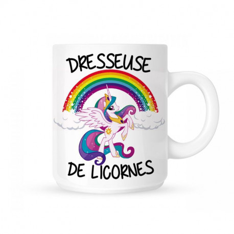 Image du mug dresseuse de licorne