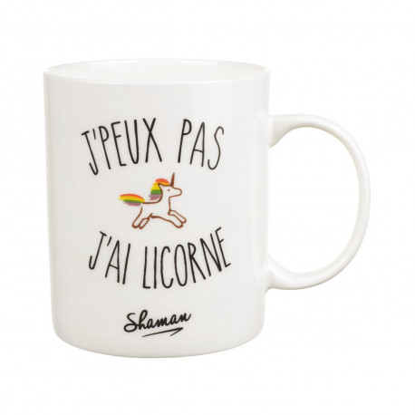 Photo du mug Shaman jpeux pas j'ai licorne