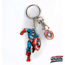 Porte-Clés Captain America Marvel avec Jeton de Course