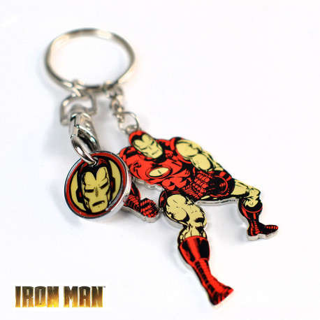 Porte-Clés Iron Man Marvel avec Jeton de Course