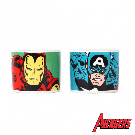 Coquetiers Marvel Iron Man & Captain America