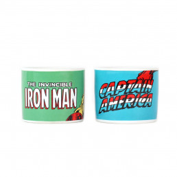 Coquetiers Marvel Iron Man & Captain America