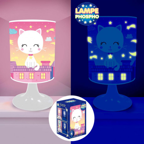 Lampe De Chevet Chat Pour Enfant Avec Motifs Phosphorescents Sur Rapid Cadeau Lampe De Chevet Chat Pour Enfant Avec Motifs Phosphorescents Sur Rapid Cadeau