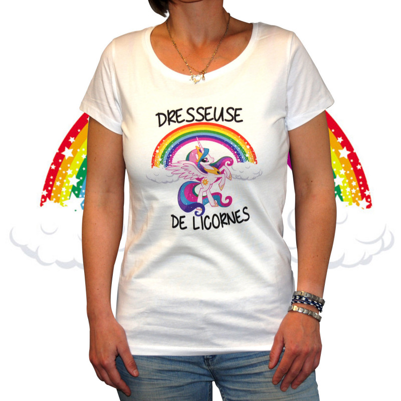 Photo du t-shirt dresseuse de licorne