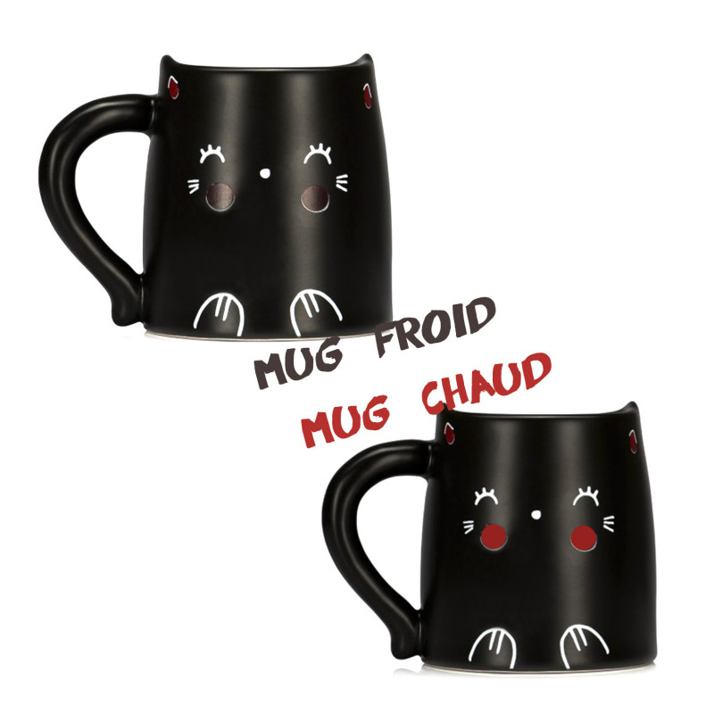Tasse Chat Avec Oreilles 3d Et Surface Thermoreactive Sur Rapid Cadeau Tasse Chat Avec Oreilles 3d Et Surface Thermoreactive Sur Rapid Cadeau