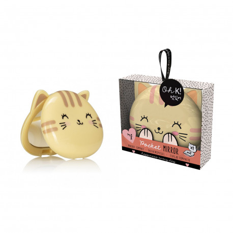 MIROIR DE POCHE CHAT KAWAII