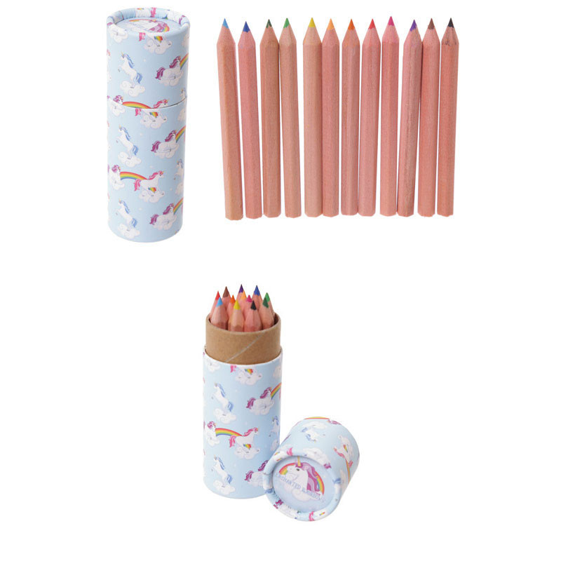 Mini Tube A Crayons De Couleur Licornes Et Arcs En Ciel Sur Rapid Cadeau