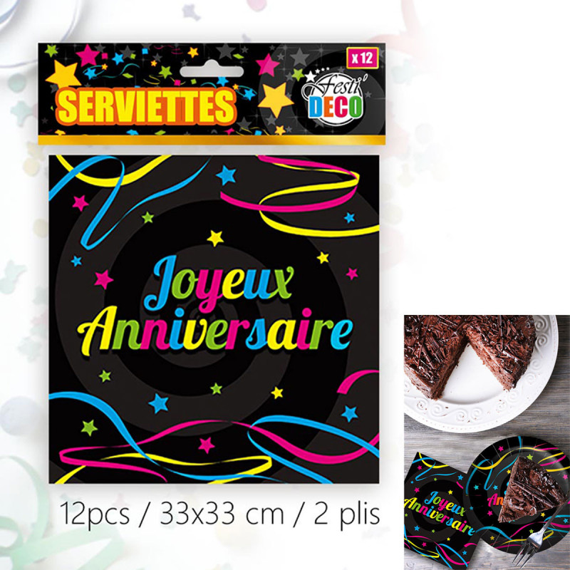 Serviettes Jetables Joyeux Anniversaire Pour Gouter D Enfant Sur Rapid Cadeau Serviettes Jetables Joyeux Anniversaire Pour Gouter D Enfant Sur Rapid Cadeau