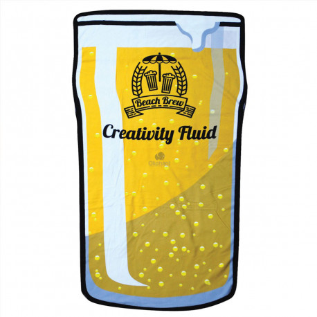 Serviette de Plage Pinte de Bière