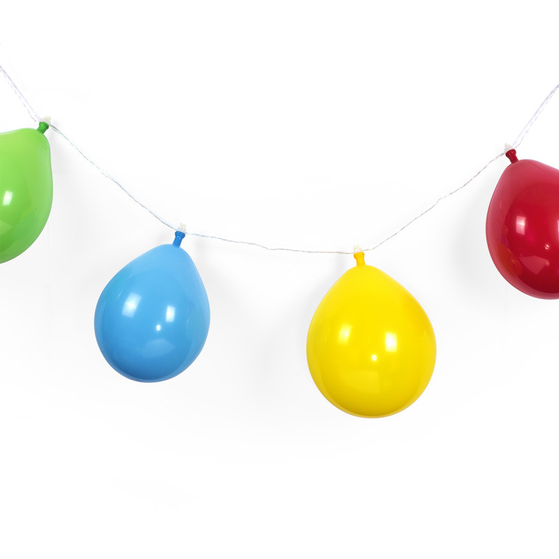 Guirlande de ballons lumineux multicolores à gonfler sur Cadeaux et