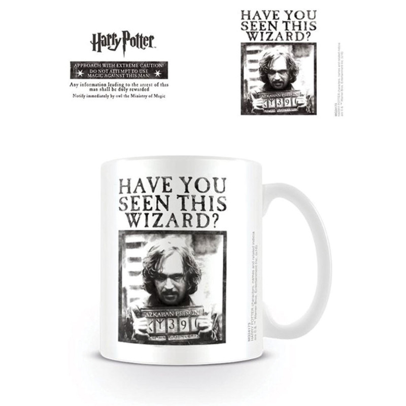 Mug Sirius Black affiche Wanted qui réagit à la chaleur sur Rapid