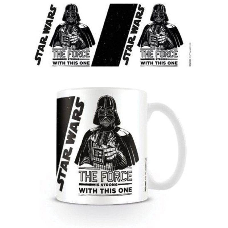 Mug Star Wars Dark Vador en céramique « The Force is strong » sur Rapid  Cadeau