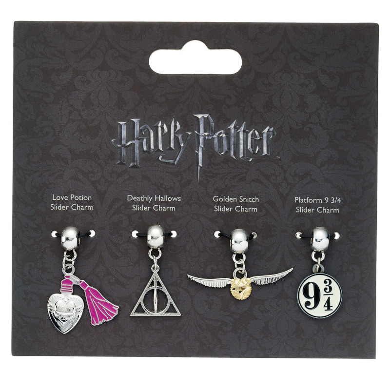Accessoire Harry Potter : lot de 4 pendentifs symboles Poudlard sur Rapid  Cadeau