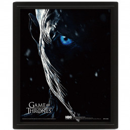 Cadre Game of Thrones Effet Animé 3D Jon Snow vs Marcheur Blanc