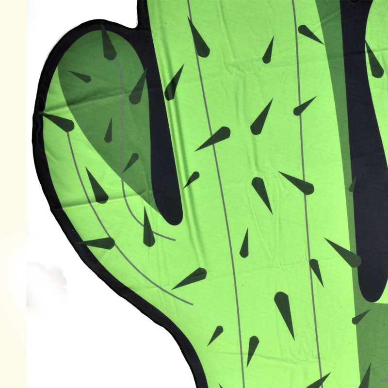 Serviette De Plage Design Xxl En Forme De Cactus Pour La