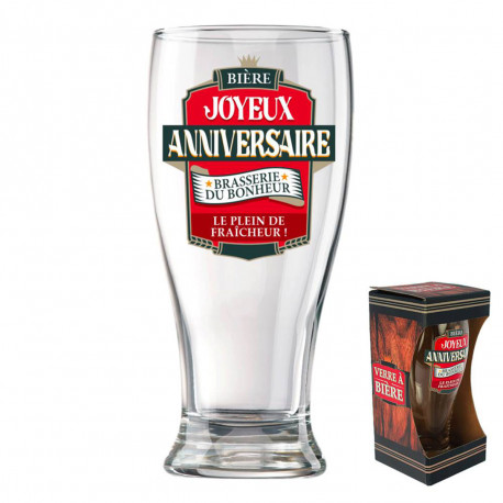 Verre à Bière Anniversaire