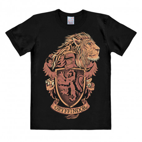 T-Shirt Harry Potter Noir Armoiries de Serpentard