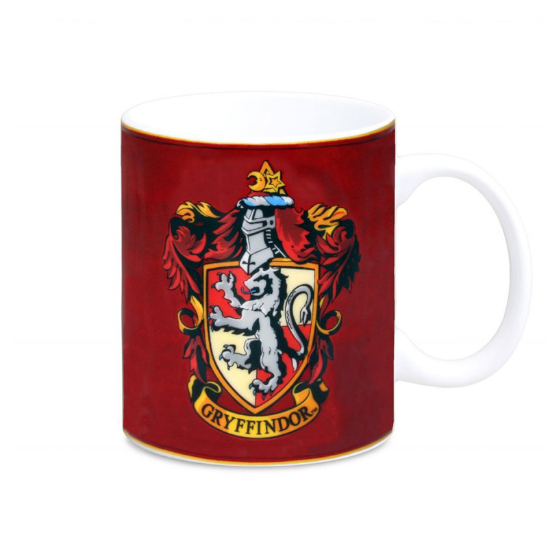 Tasse Harry Potter rouge et or à l'effigie de la maison Gryffondor sur  Rapid Cadeau