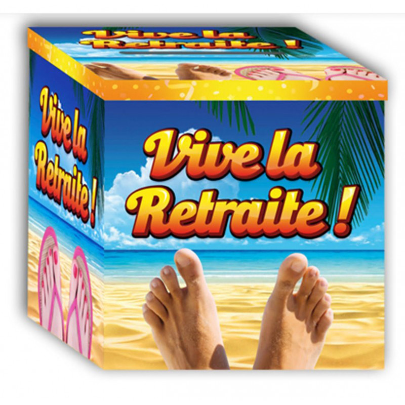 Urne Cagnotte Retraite Pour Pot Commun Avec Motif Plage Sur Rapid Cadeau