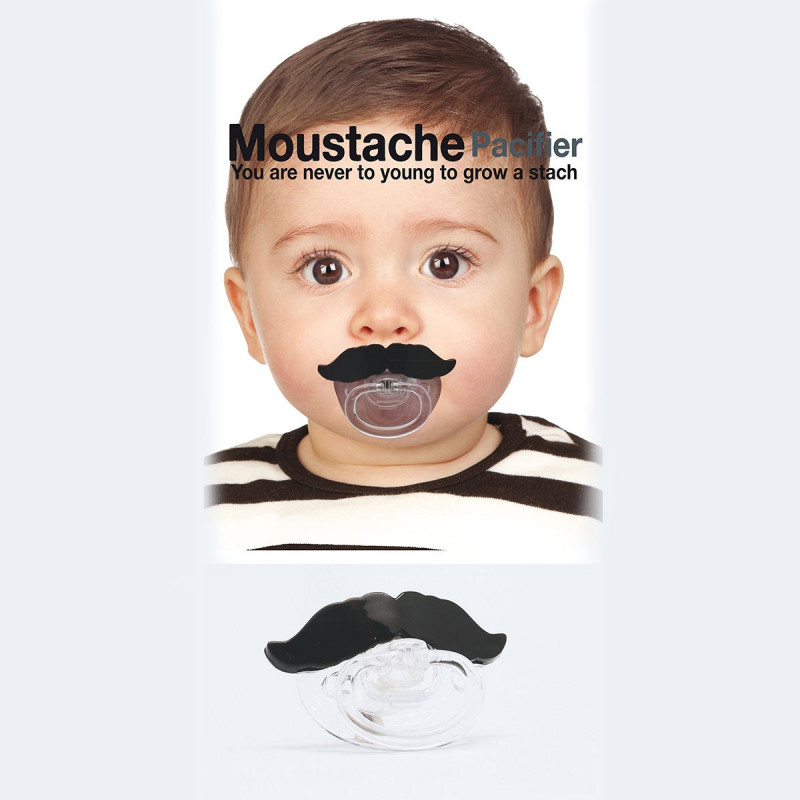 Tetine Moustache Fun Et Tendance Sur Rapid Cadeau
