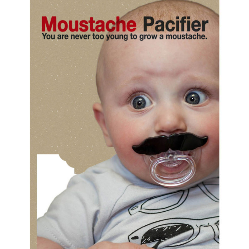 Tetine Moustache Fun Et Tendance Sur Rapid Cadeau