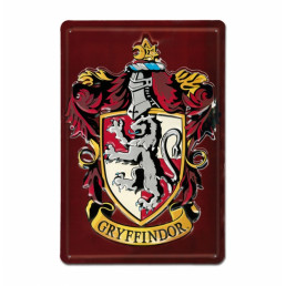 Plaque Métallique 3D Harry Potter - Gryffondor