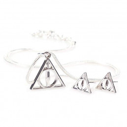 Pack Harry Potter Les Reliques de la Mort - Collier et Boucles d'Oreilles