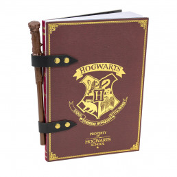 Set Carnet de Notes Harry Potter Poudlard et Stylo Baguette Magique