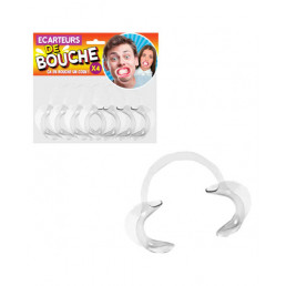 Pack de 4 écarteurs de Bouche Humoristiques