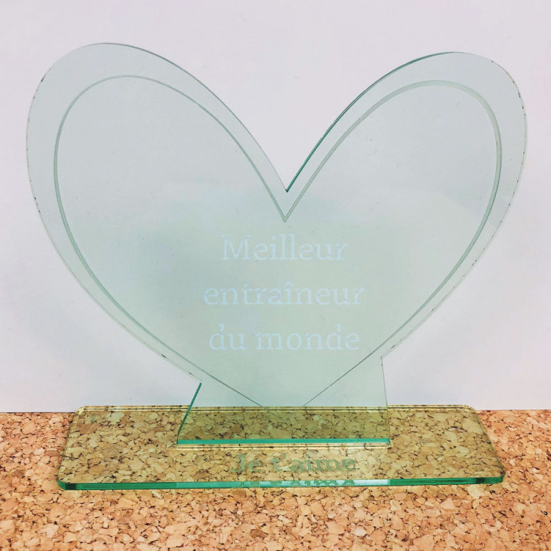 Trophée Cœur Personnalisable