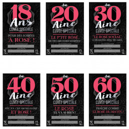 Bouteille de Rosé Cuvée Spéciale Joyeux Anniversaire