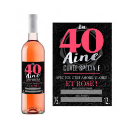 Bouteille de Rosé Cuvée Spéciale Joyeux Anniversaire