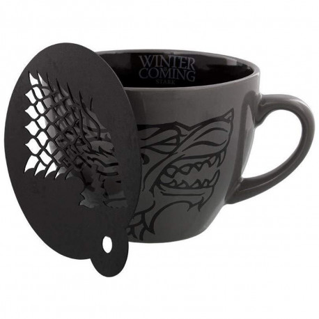 Set Maxi Tasse et Sous-Verre Game of Thrones Stark
