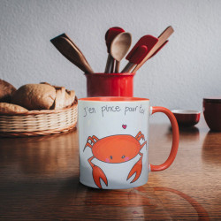 Mug Crabe J'en Pince Pour Toi
