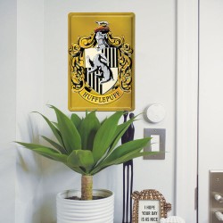 Plaque Métallique 3D Harry Potter - Poufsouffle