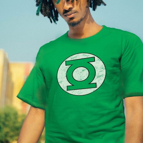 T-shirt Green Lantern Logo Effet Vintage