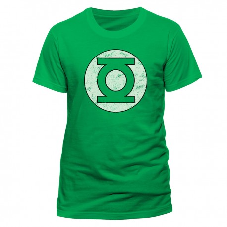 T-shirt Green Lantern Logo Effet Vintage